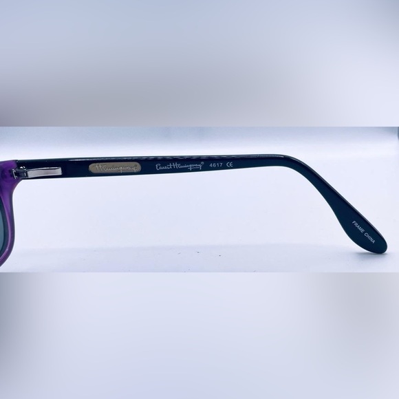 Ernest Hemingway 4617 Black Purple Oval Sunglasses Frames Only - Picture 7 of 8